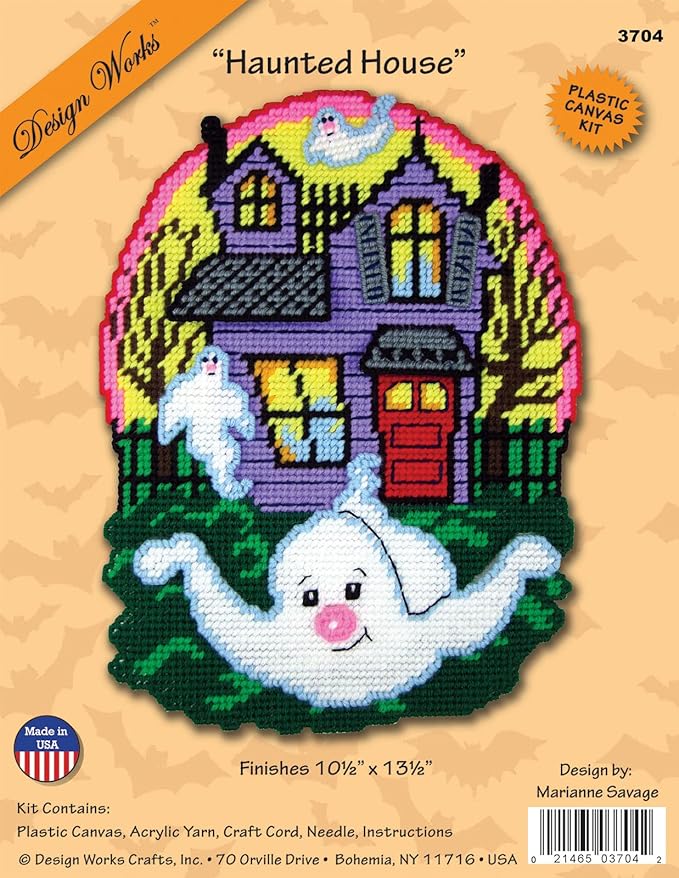 Haunted House Plastic Canvas Kit