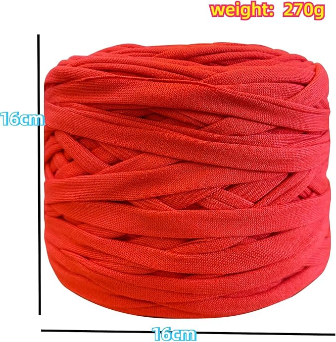 2 Pack 550g Polyester Blanket t Shirt Yarn Tshirt Yarn for Crochet DIY Knitting Crochet Cloth Blanket Bag Dolls (PEACOKE Blue)