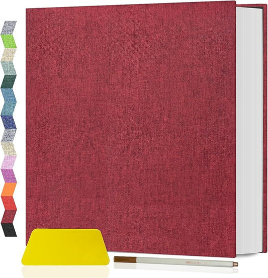 Popotop Photo Album Self Adhesive Scrapbook Album for 4x6 5x7 8x10 Pictures DIY Photo Book as Scrapbooking Supplies Kits, Birthday Gifts for Women Mom Wedding Baby Family Travel