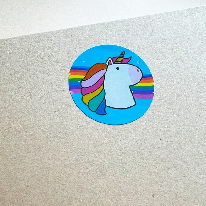 unicorn sticker sheets for kids, 1.5" - 20 sheets, 200 stickers