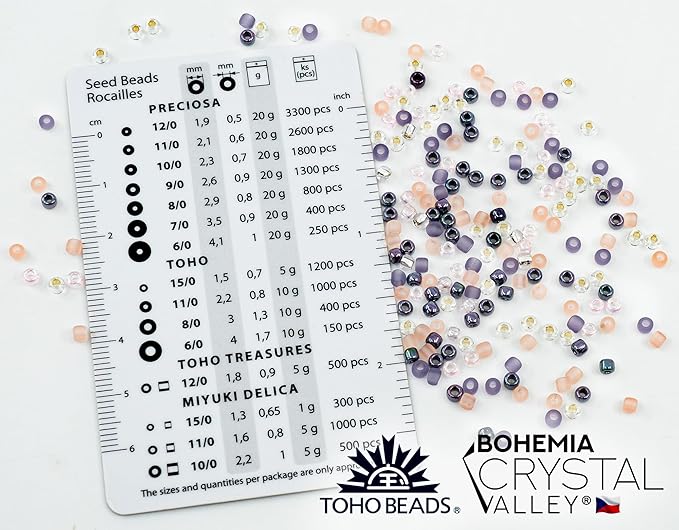 Bracelet Making kit with Czech Glass Beads & TOHO Japanese Rocailles, 2pc Memory Wire and crimps for begginers - Easy & Fast to do (Butterflies Purple Pink)