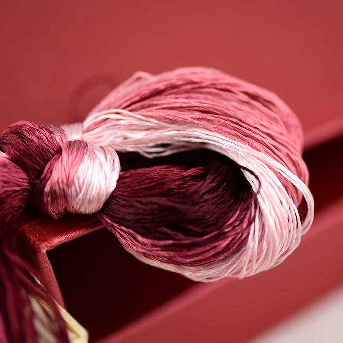 Mulberry Silk Floss Embroidery Thread Floss-Cross Stitch Threads China Silk Woven Jewelry Threads DIY Sewing Kits (37)