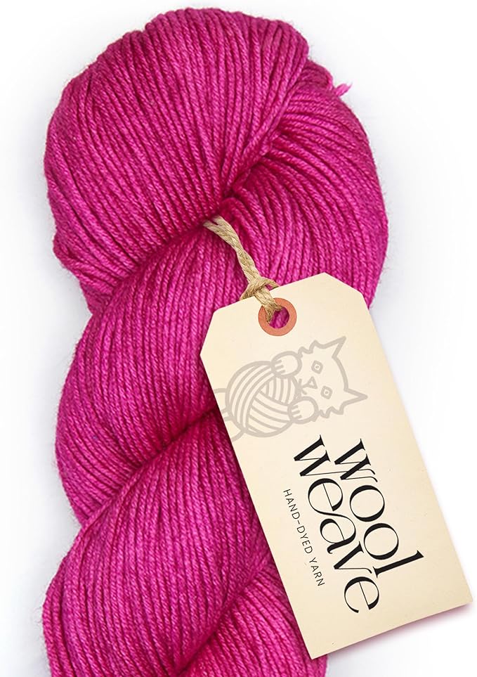 Superwash Merino Wool Yarn for Knitting & Crocheting - Premium Hand Dyed Yarn, 100gr, 240 Yards, Dk Weight - Luxurious, Soft & Durable