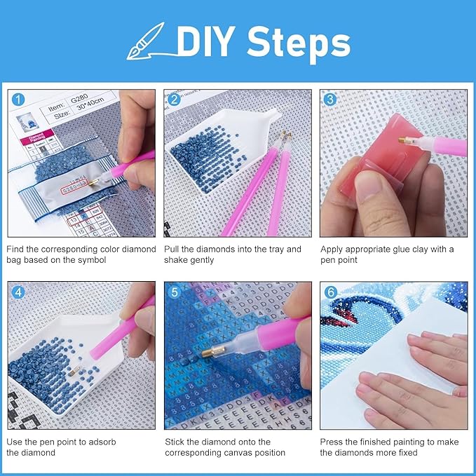 AIBOERL Diamond Art Hanging Kit for Adult,Special Shaped Rhinestone,Double Sided 5D DIY Acrylic Diamond Art Painting Window Pendants Home Garden Wall Hanging Kits Hanging Ornament(Dwarf)