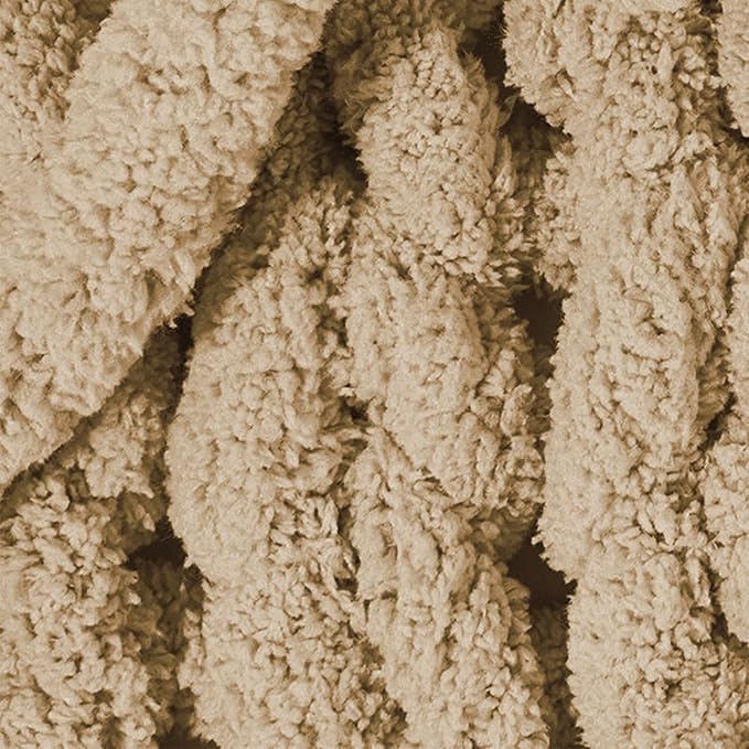 Chunky Yarn for Hand Knitting and Blankets – Super Soft Jumbo Chenille Yarn Pack for Crocheting, Bulky DIY Projects, 8 Skeins(Coffee)