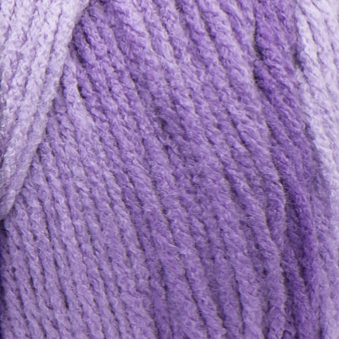 Red Heart Super Saver Jumbo Violet Ombre Yarn - 2 Pack of 283g/10oz - Acrylic - 4 Medium (Worsted) - 482 Yards - Knitting/Crochet