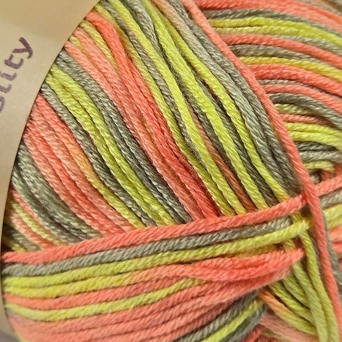 10-Pack of Yonkey Monkey 500 Grams Yarn - 70% Rayon derived from Bamboo, 30% Cotton - Imported - Tiger Mix 9046