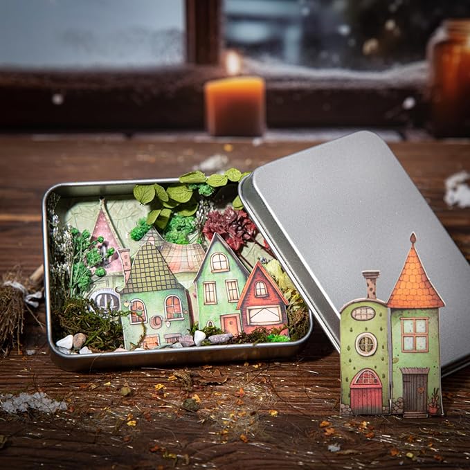 90 Pieces Aesthetic Magic Cottage Sticker Set, 6 Pack Vintage Fantasy Cottage Stickers for Scrapbooking, Journaling, DIY Crafts Arts, and Junk Journal Supplies