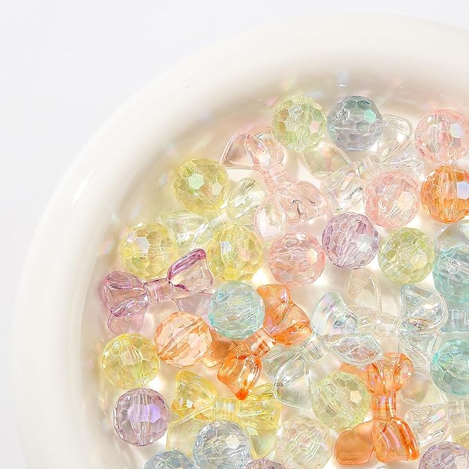 60pcs 16mm Acrylic Beads,Chunk Bubblegum Beads,Beads for Pens,Shine Disco Ball Beads,Jumbo Plastic Beads for Necklace Jewelry Bracelets DIY Crafts Making (Transparent Color)