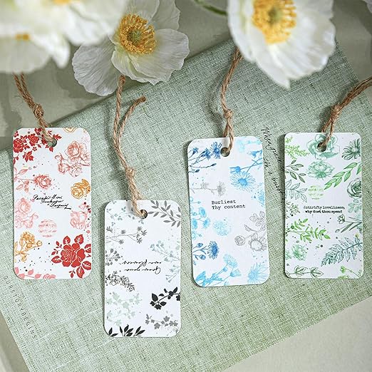 Botanical Impressions PET Tape Set – 6 Floral & Leaf Designs, Transparent Adhesive Craft Tape for Scrapbooking, Junk Journal, Card Making & DIY Decoration