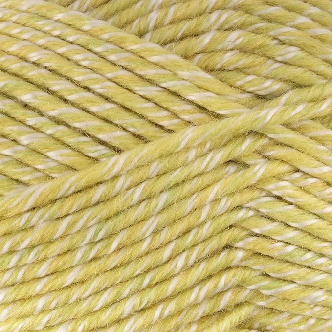 JubileeYarn Chunky Melody Yarn - 100g/Skein Bulky Wool Blend - Limeade Heather - 4 Skeins
