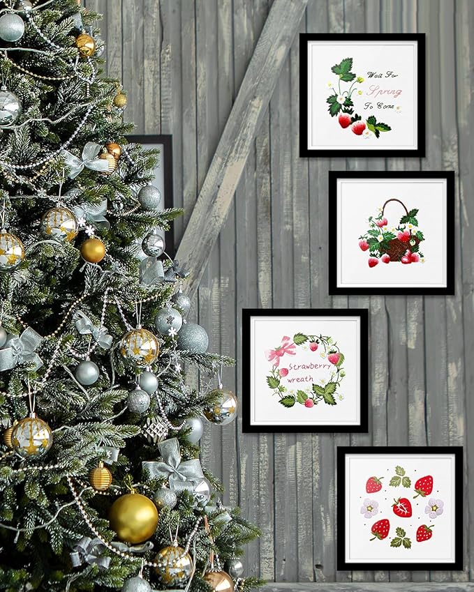 TINDTOP Embroidery Kit for Adult, 4 Pack Cross Stitch Practice Kits for Beginners Include Embroidery Cloth Hoops Threads for Craft Lover Hand Stitch with Embroidery Skill Techniques
