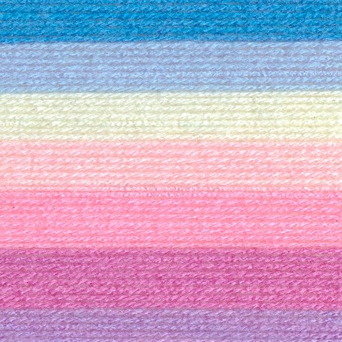 Lion Brand Yarn, Mandala DK Lightweight Yarn for Knitting, Crochet, and Crafts, Liger, 3 Pack, Self-Striping Acrylic Fiber for Baby Blankets, Multicolor Shawls and Variegated Cardigans