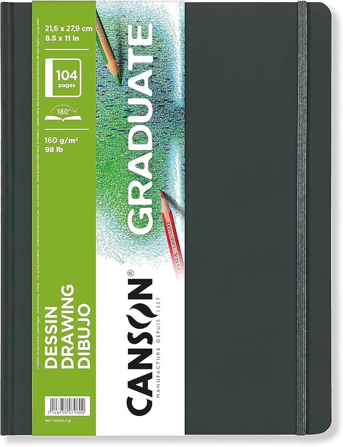 8-1/2 x 11" Canson Graduate Drawing Book