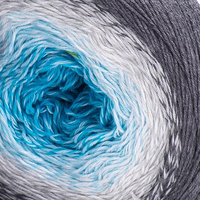 YarnArt Flowers – Gradient Cotton Acrylic Blend, 250g (8.8 oz), 1094 yds, Lightweight Sport Yarn for Crochet, Knitting, Shawls, Summer Projects - 1 Fine Skein (251)