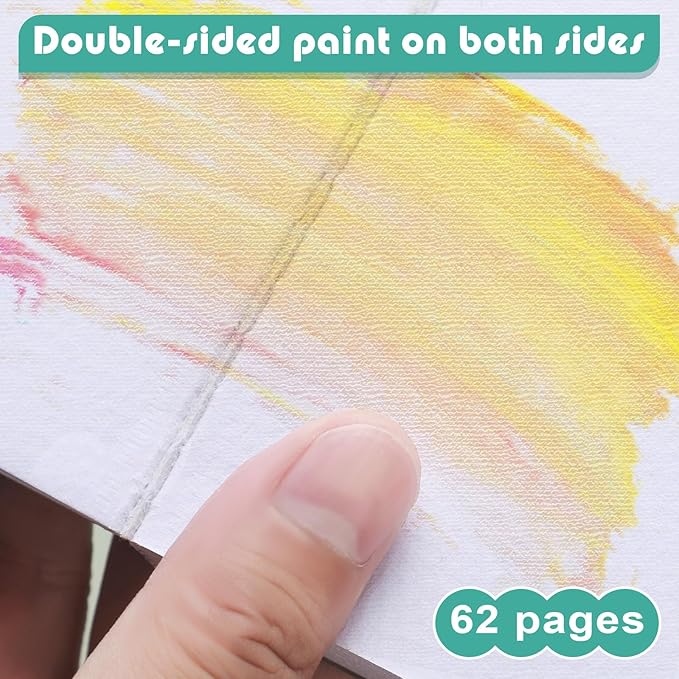 Ctosree 3 Pcs Mini Watercolor Sketchbook 3.9 x 3.9 Inch Portable Square Watercolor Notebook Painting Sketch Book 90 Sheets Textured Drawing Papers 300 GSM Artists Paper Pads for Art (Pastel Colors)