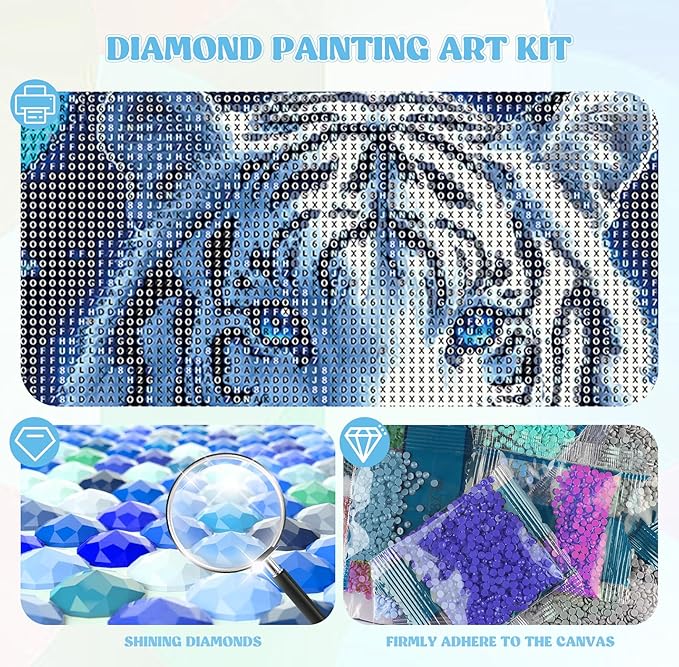 QENSPE 5D Diamond Art Tigers Theme DIY Round Full Drill Diamond Painting Kits for Beginners,Animal Diamond Dots for Adults,Home Wall Decor & Gift Perfect for Relaxation 12x16 inch