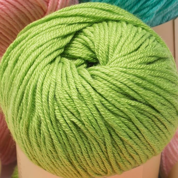 Acrylic Yarn for Crocheting Knitting Multicolor Weaving DIY Crochet Thread 10Balls 17.6Ounces with 22Pcs Knitted Tools Bulk Rainbow Yarns for Beginners