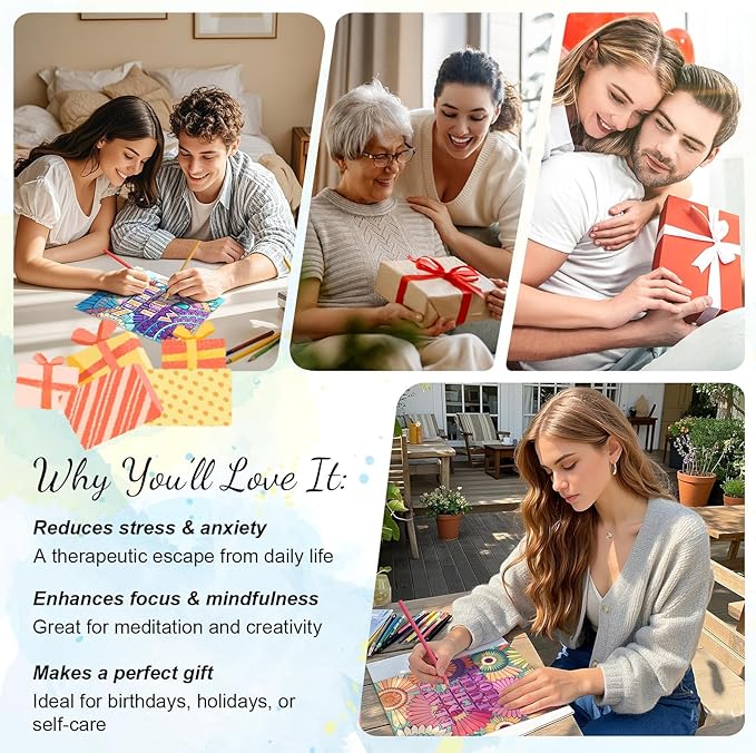 Swear Words Coloring Books Cuss Words for Adult Spiral Bound Page One Sided Design, Funk Coloring Pages with Stress Relieving 24 Colorful Coloring Pages Coloring Book of Cuss Words Gag Gift for Friend