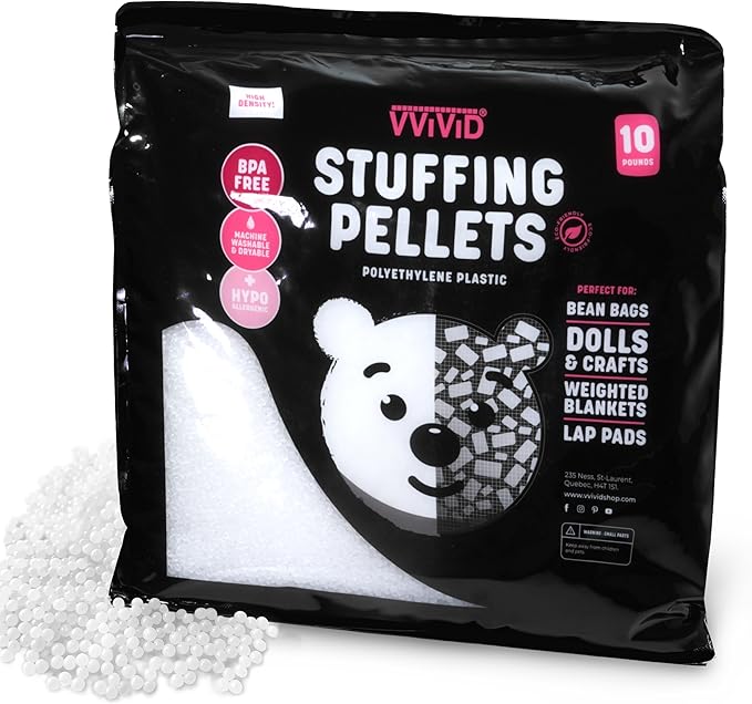 VViViD Eco-Friendly Weighted Stuffing Beads Poly Pellets (10lbs)