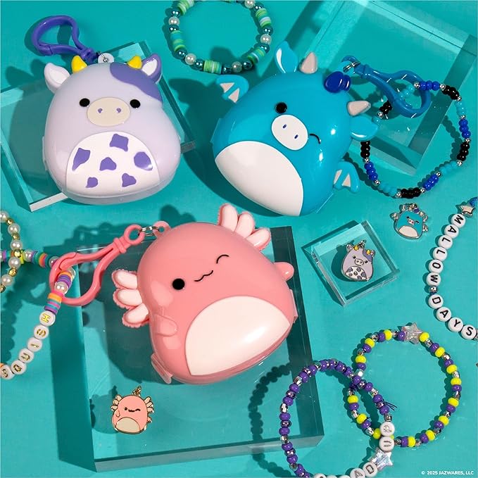 Original Squishmallows Tatiana The Dragon Bracelet Kit, Bracelet Making Kit, Friendship Bracelet Kit, Charm Bracelet, Charm Bracelet Making Kit, 7 Year Old Girl Birthday Gifts, Squishmallows for Boys