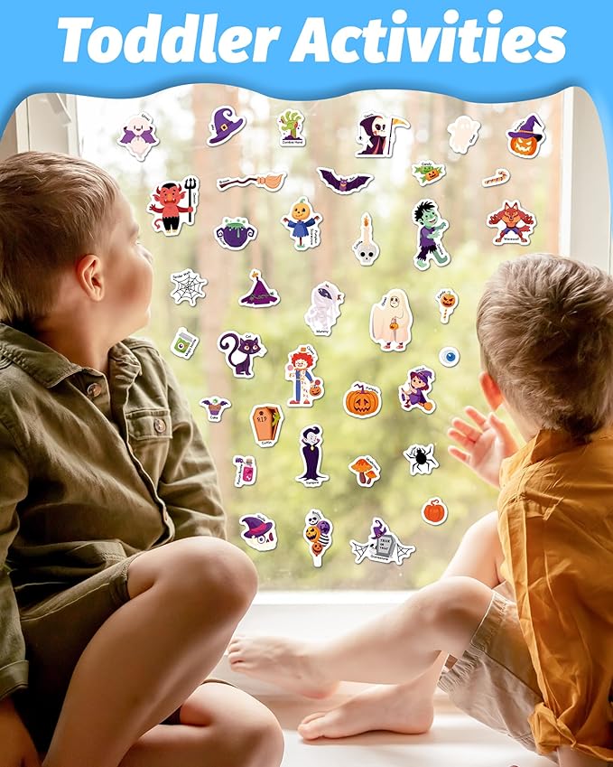walenced reusable sticker book for toddlers, stickers for kids, toddler craft activities, toddler travel toys ages 3 and up boy girl birthday gifts