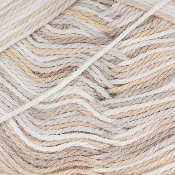 JubileeYarn Cotton Select Yarn - 50g/Skein Sport Weight - Pebble Beach - 8 Skeins