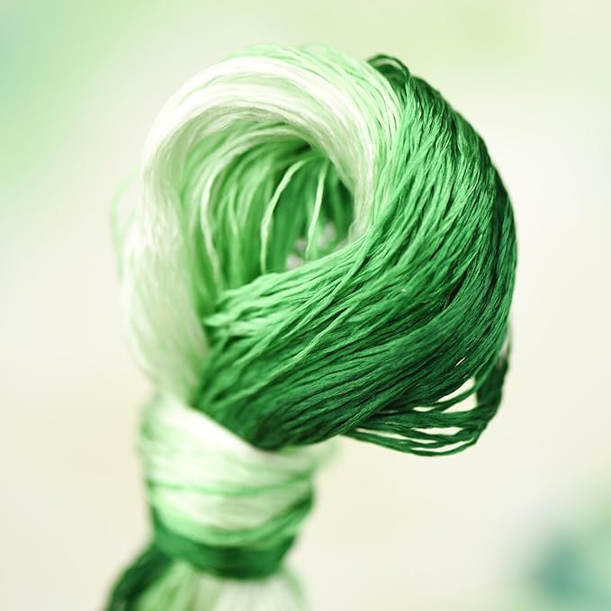 Natural 100% Silk Thread, Handmade Embroidery Thread Silk Floss 8 Colors 110m Each (71)
