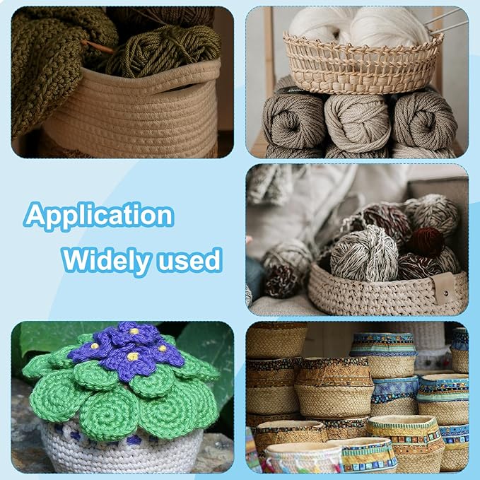 PATIKIL 12" Diameter Crochet Basket Bottom, 4Pcs Round Blank Crochet Knitting Wooden Base for DIY Craft Weaving Basket Making Supplies Home Decoration, Wood Color