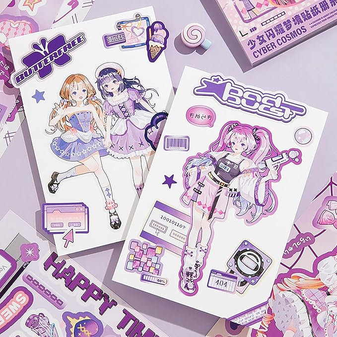 500 Cute Girl Stickers Cute Anime Girl Scrapbook Sticker Kawaii Stickers People Stickers Perfect for journals, scrapbooks, and as Gifts for Girls