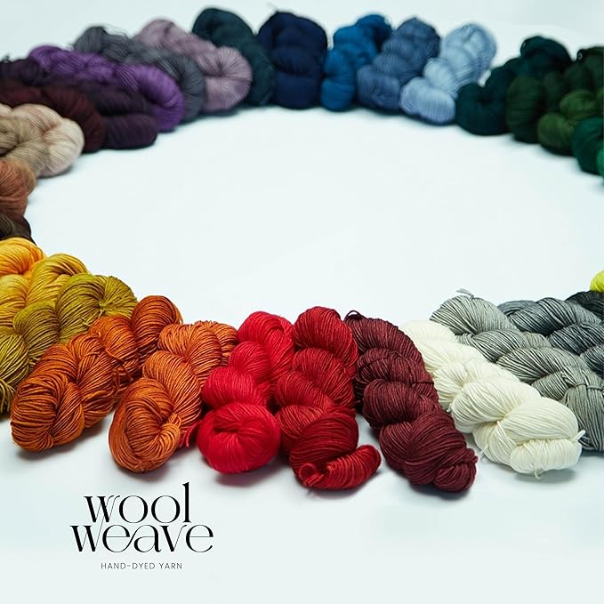 Superwash Merino Wool Yarn for Knitting & Crocheting - Premium Hand Dyed Red Yarn, 100gr, 240 Yards, Dk Weight - Luxurious, Soft & Durable