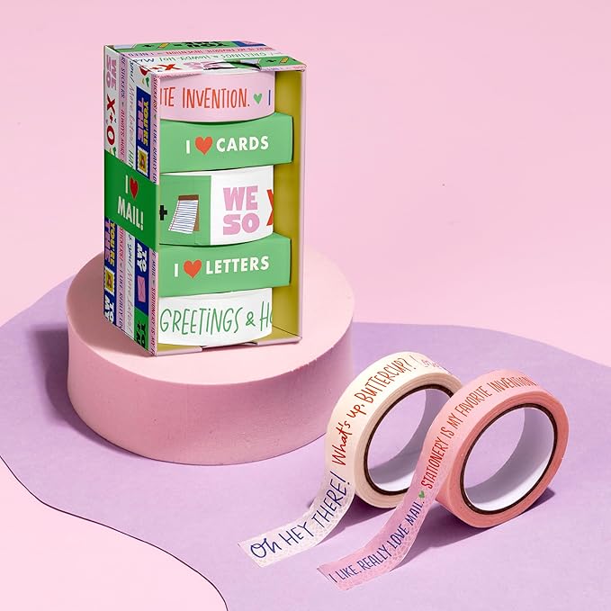 Em & Friends I Heart Mail Washi Tape Set of 3 Washi Tape Rolls