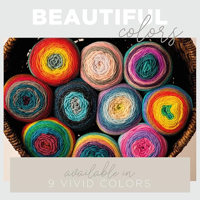 (3 Pack) Lion Brand Yarn Mandala Sparkle Yarn, Crux