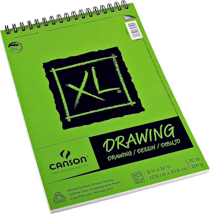 Canson XL Series Drawing, 9" x 12", Green