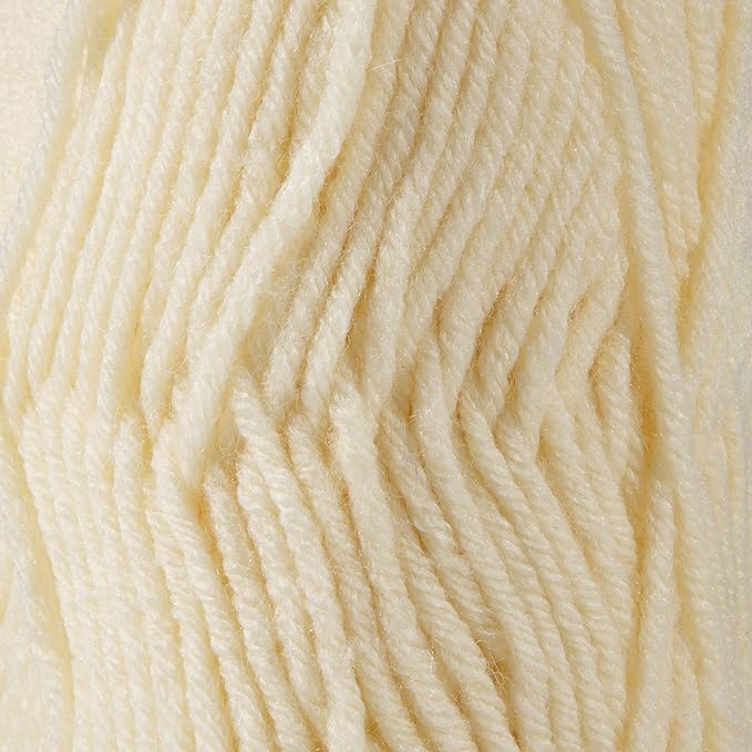 3 Skeins of Sensy Roving Yarn, 3.5 oz, 132 Yards, Gauge 5 Bulky (Creamy)