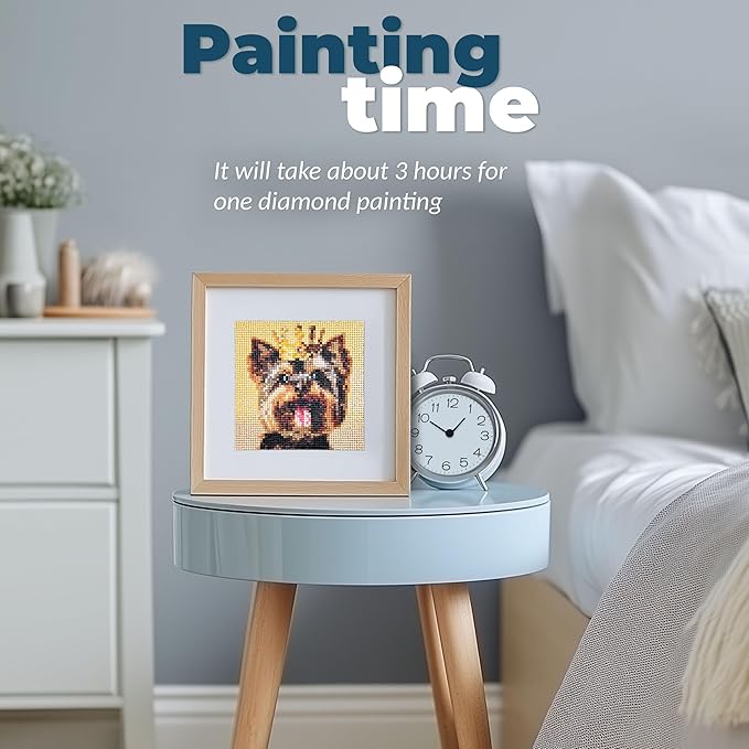 LuwoArte 6 Pack Diamond Painting Kits for Adults – Cute Dogs-Themed Diamond Art Kits – DIY Full Drill Paint Gem Art for Adults – Brilliant 5D Diamond Painting Kit – Relaxing Craft for Home Wall Décor