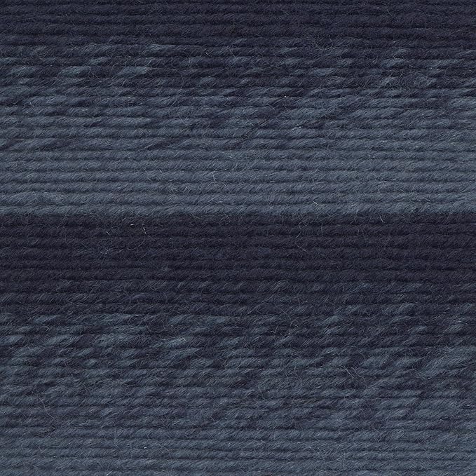 Lion Brand Yarn Scarfie Bulky Yarn, Denim/Navy, 1 Pack