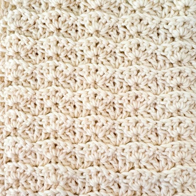 Cotton to The Core Cotton Yarn for Crocheting, 6-Pack (852 Yds / 300G), Free Patterns, Beginners Friendly - Soft Baby Yarn for Knitting - 3 DK Light Worsted Weight - Pearl White