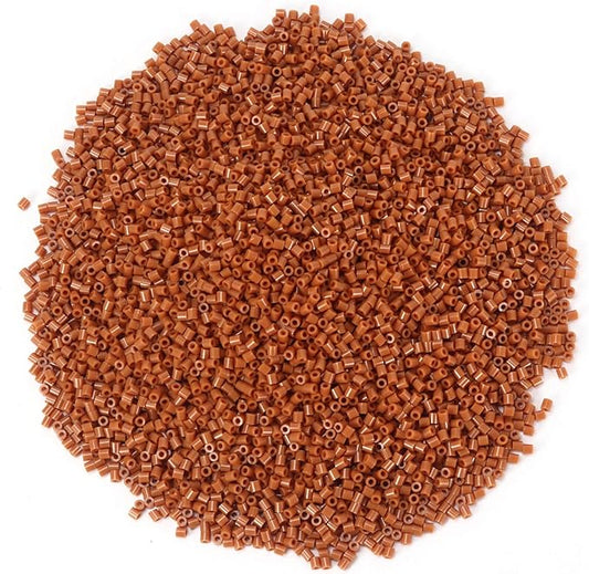 banchelle fuse beads melting beads refills for 5 mm fuse bead board, about 7000 pcs (brown)