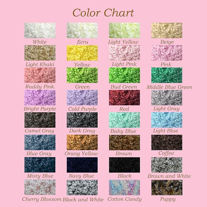 (32 Colors Available) Yusarinl Teddy Bear Yarn,Fuzzy Yarn for Crochet Polyester Plush Fur for Crafts Fluffy Fuzzy for Knitting(3.35 oz, 40 yds)-Cold Purple