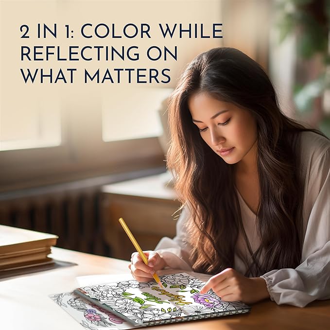 Devotional Coloring Book for Women – 41 Christian Coloring Pages with Bible Verses – Bible Coloring Book for Adults, Spiral Bound, 140gsm Paper, Christian Gifts for Women, Religious Coloring Book
