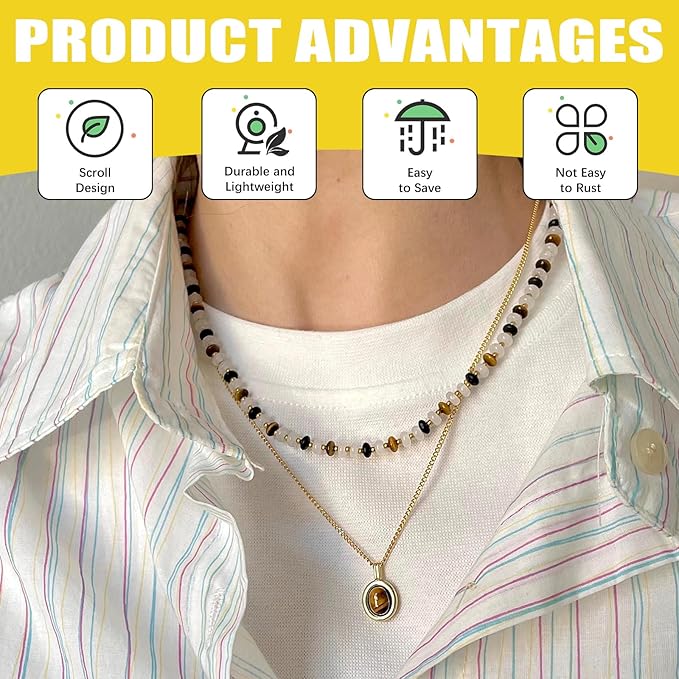 102Pcs Jewelry Making Kit, 10 Yards Necklace Chains with 50Pcs Open Jump Rings, 50Pcs Lobster Clasps, Chain Nose Pliers for DIY Necklace Bracelet Jewelry Making - Gun Black