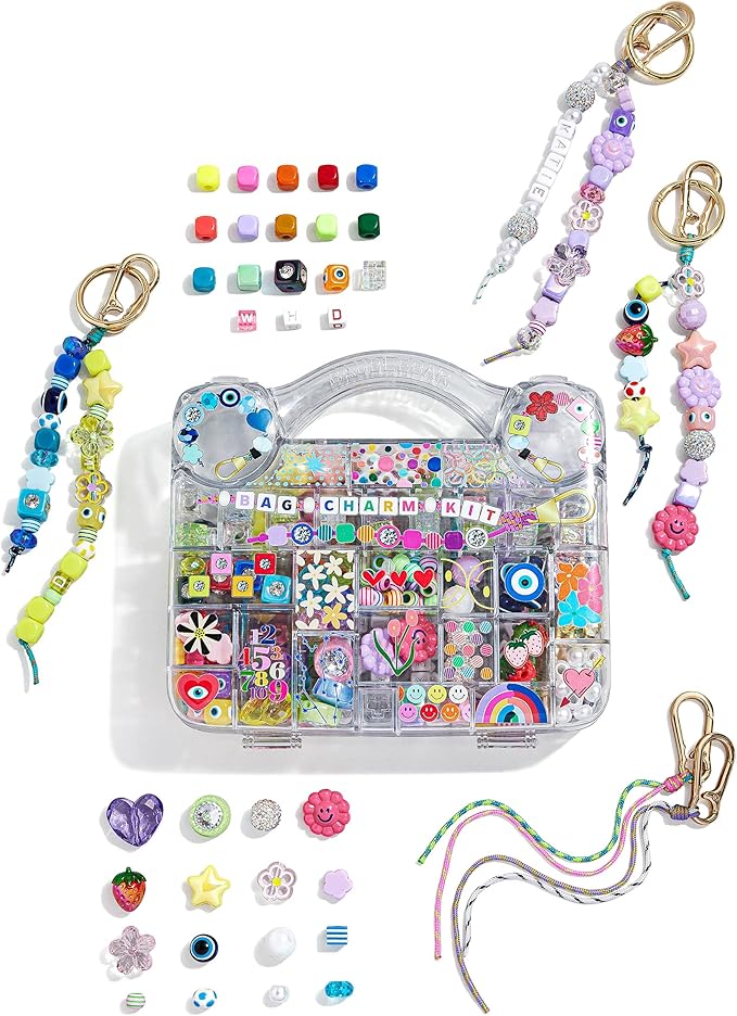 BaubleBar Ultimate DIY Bag Charm Kit | Oprah’s Favorite Things | Great for a Gift, Party, or Family Activity | Keychain Jewelry Making Kit with Beads | DIY Customizable Crafts for All Ages