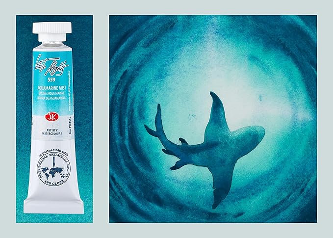 White Nights Extra Fine Artists Grade Professional Watercolor Set 3 * 10ml Tubes Granulating Colors by Nevskaya Palitra (Depth)