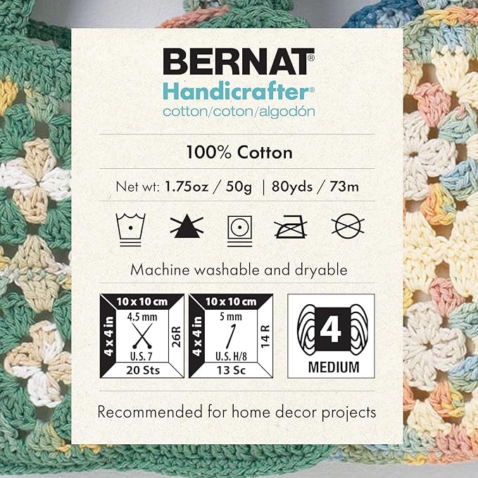 Bernat Softee Cotton Black Yarn - 3 Pack of 120g/4.25oz - Nylon - 3 DK (Light) - 254 Yards - Knitting, Crocheting & Crafts