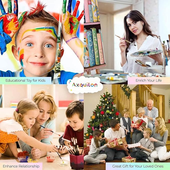 Axquilon Paint by Numbers Kit for Adults Beginner-Book Adult Paint by Number Kits on Canvas, Easy Adults' Paint-by-Number Kits Oil Painting for Gift Home Wall Decor 16x20in
