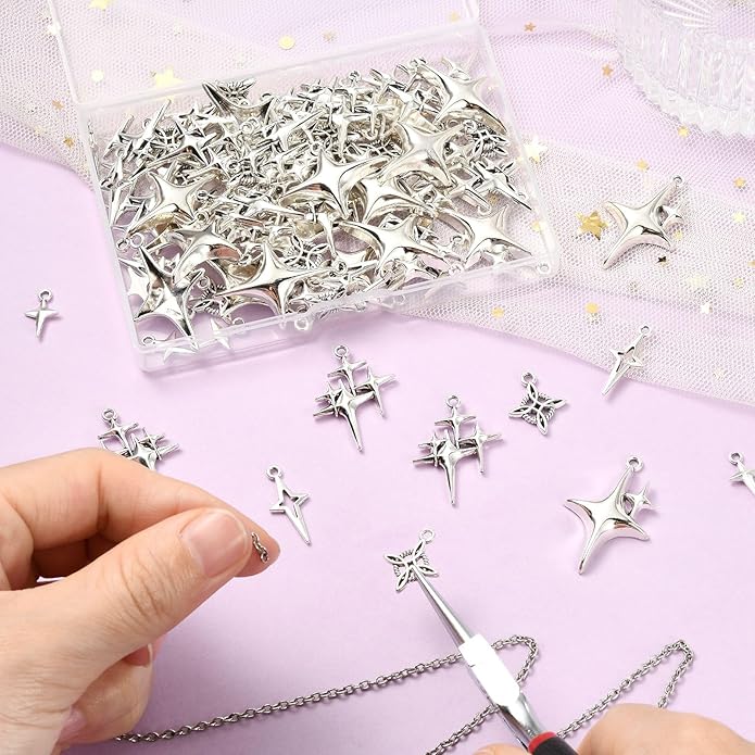 Antique Silver Cross Drink Insect Animal Theme Charms for DIY Jewelry Bracelet Necklace Earring Keychain Decor
