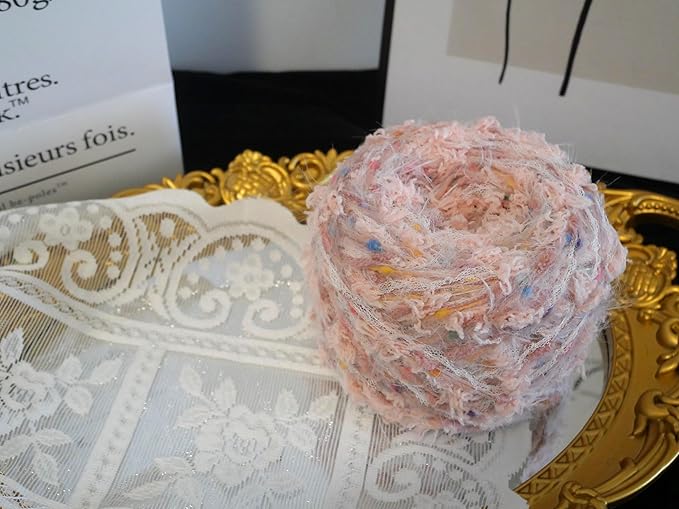 WWnYY Hand Spun Yarn 50g/Skein Wool Cotton Mohair Acrylic with Hand Art Blended Colorful Handmade