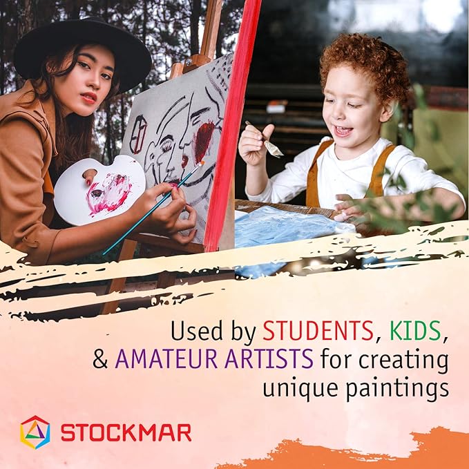 Stockmar Watercolor Paint Set - Includes Carmine Red, Lemon Yellow, Ultramarine Blue- Washable Paint for Kids, Students, & Artists (3 Bottles, 20 mL)
