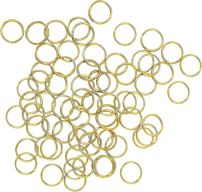 Mandala Crafts 35mm Gold Color Metal Lobster Clasps for Jewelry Making - 25 Lobster Claw Clasps with Jump Rings Jewelry Findings Kit for Necklaces Bracelets Charms Fasteners